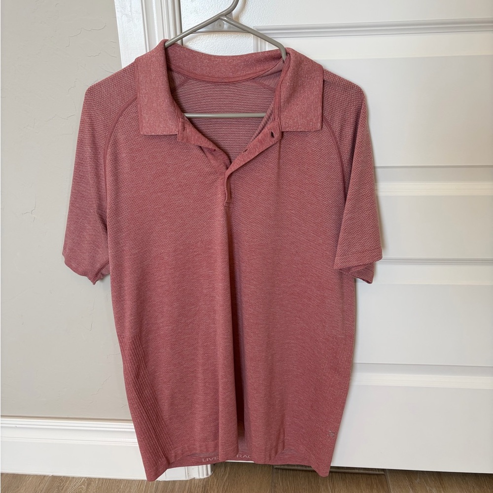 Lululemon Men’s Vent Tech Polo Size Large Red/Berry